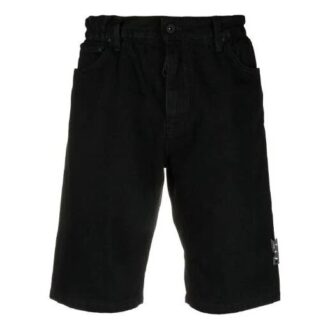 Herre SS21 Logo Jeans Shorts Svart