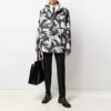 Herre SS21 Logo-kamuflasjejakke, slim fit, grå