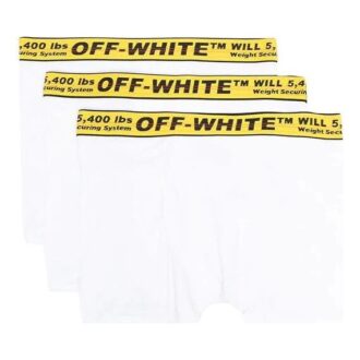 Herre SS21 Logo Tre-pakning Tripack Classic Industrial Boxer Hvit