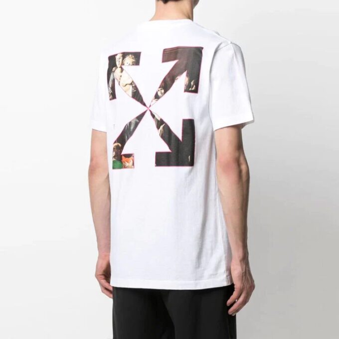 Herre SS21 Print Oversized Hvit