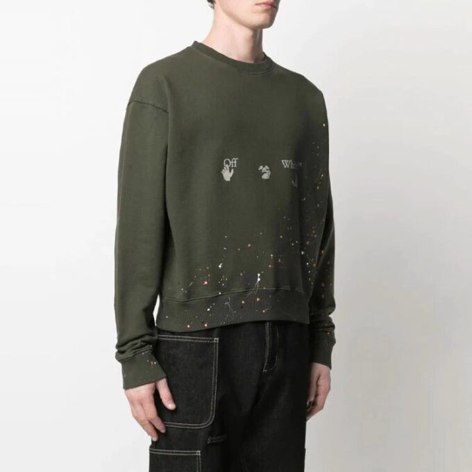 Herre SS21 sports-genser, oversize, grønn