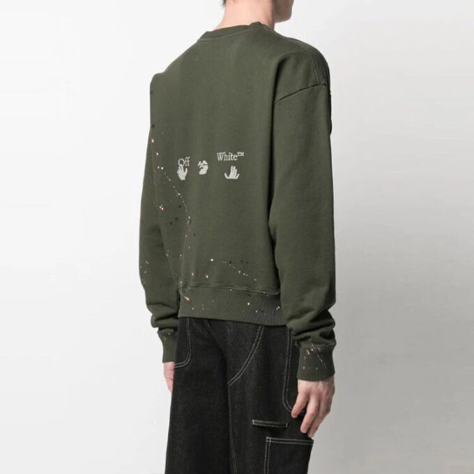 Herre SS21 sports-genser, oversize, grønn