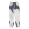 Herre Tie Dye bomullsjoggebukse grå hvit