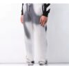 Herre Tie Dye bomullsjoggebukse grå hvit