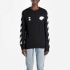 HERRE Virgil Abloh Diag Hand Card Langermet T-skjorte Svart