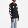 HERRE Virgil Abloh Diag Hand Card Langermet T-skjorte Svart