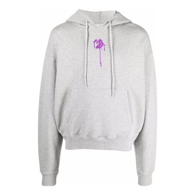 Hettegenser med dryppende OW-logo «Grey»