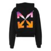 Hettegenser med fargegradient «Black Multicolor»
