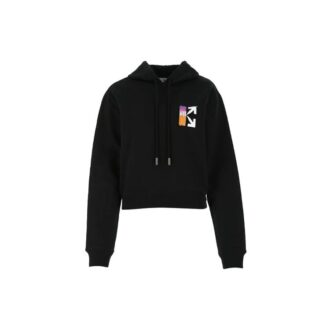 Hettegenser med fargegradient «Black Multicolor»