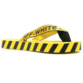 Industrielle flip-flops «Logo Tape – Yellow»