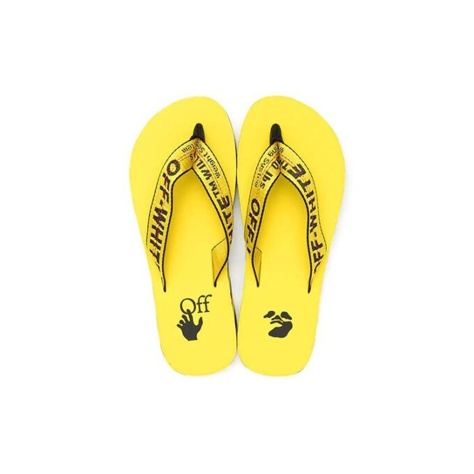 Industrielle flip-flops «Logo Tape – Yellow»