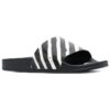 Industrielle sandaler «Diagonal Stripe – svart/hvit»