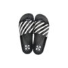 Industrielle sandaler «Diagonal Stripe – svart/hvit»