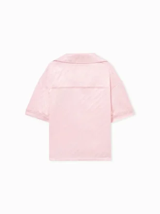 Jacquard Off Satin-skjorte