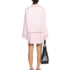 Jacquard Off-White Satin New Roxy Pyjamaskjole