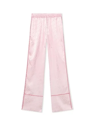 Jacquard-pyjamasbukser i sateng