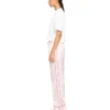 Jacquard-pyjamasbukser i sateng