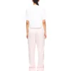 Jacquard-pyjamasbukser i sateng
