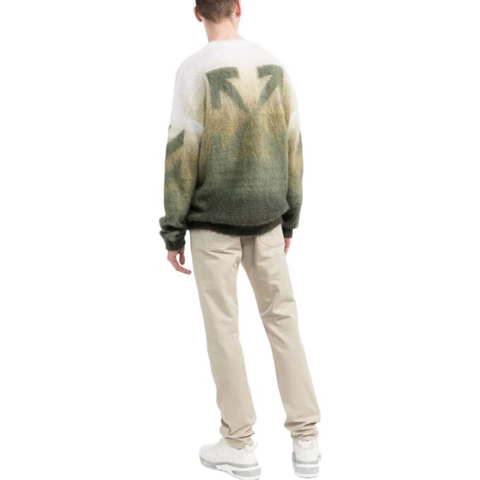 Jeans med logo-trykk og rette ben