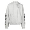 Jumbo Arrow Boxy Hoodie «Melange Grey Black»