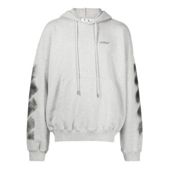 Jumbo Arrow Boxy Hoodie «Melange Grey Black»