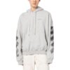 Jumbo Arrow Boxy Hoodie «Melange Grey Black»