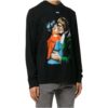 Kiss-trykk Rund hals Svart Slim Fit