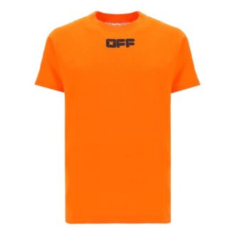 Klassisk logo-trykk, korte ermer, oransje