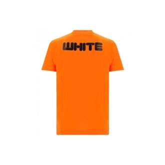 Klassisk logo-trykk, korte ermer, oransje