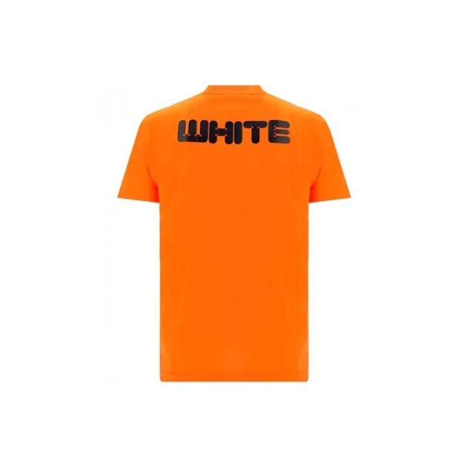 Klassisk logo-trykk, korte ermer, oransje