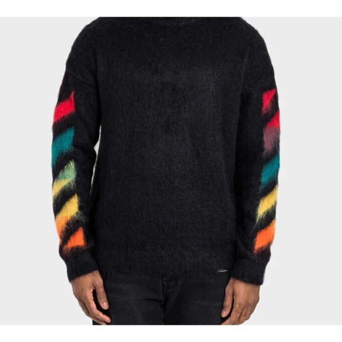 Klassisk pullover med pil-logo, svart
