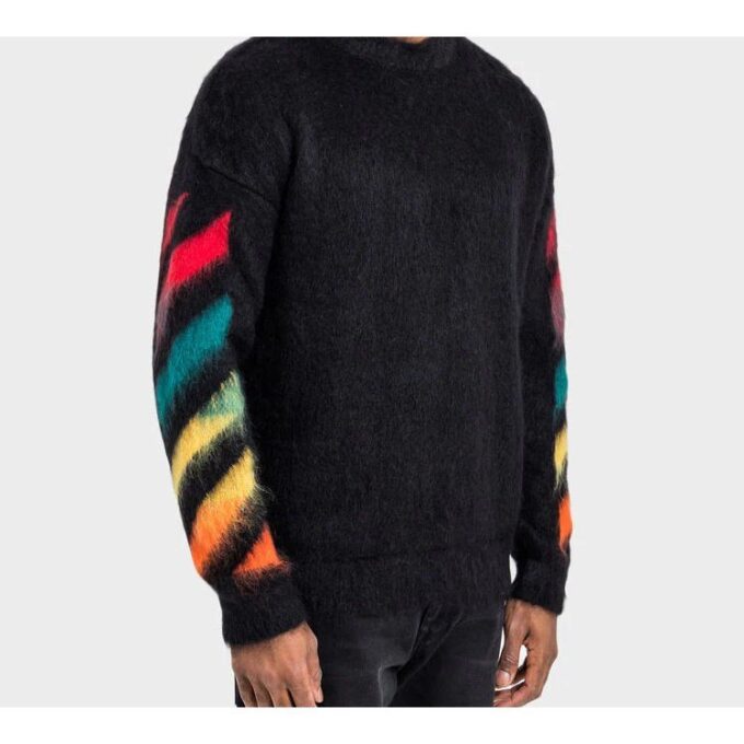 Klassisk pullover med pil-logo, svart