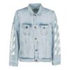 Klassisk trykkjakke i Denim, vanlig versjon, blå