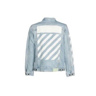 Klassisk trykkjakke i Denim, vanlig versjon, blå