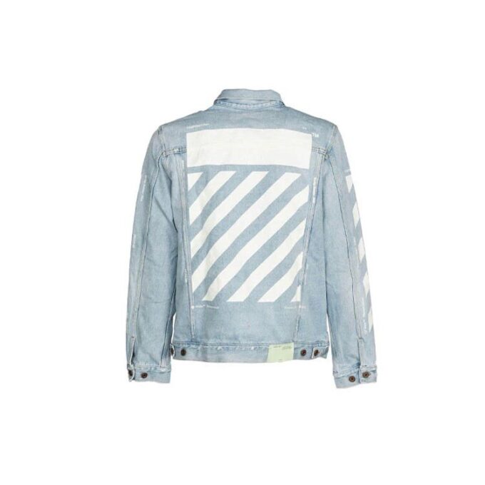 Klassisk trykkjakke i Denim, vanlig versjon, blå