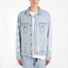 Klassisk trykkjakke i Denim, vanlig versjon, blå