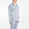 Klassisk trykkjakke i Denim, vanlig versjon, blå