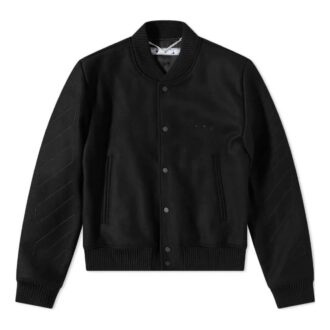 Klassiske Diagonal Varsity-jakker «Svart»