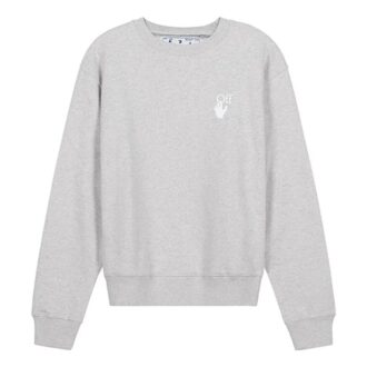 Klipp her Logo-trykk Pullover lysegrå