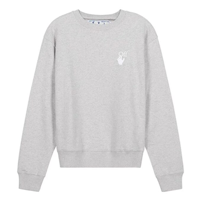 Klipp her Logo-trykk Pullover lysegrå