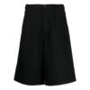 Knelange shorts med logotrykk «Svart»