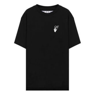 Komfortabel, løs passform, rund hals, korte ermer, unisex, svart