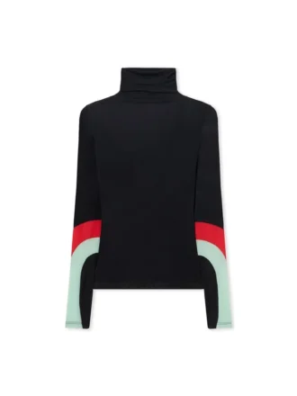 Langermet turtleneck med fargeinnsats