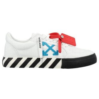 Lav Vulcanized Canvas Sneaker «Hvit Blå Svart Rød»