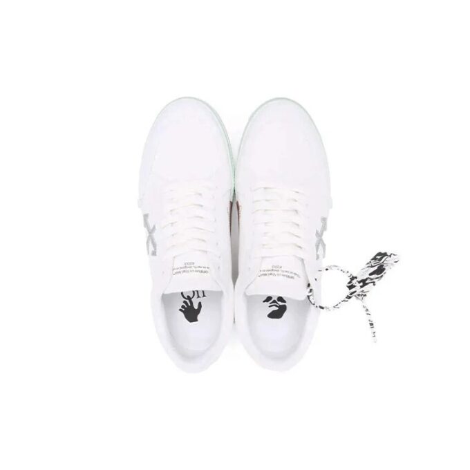 Lav Vulcanized Canvas Sneaker «Hvit Grønn Oransje»