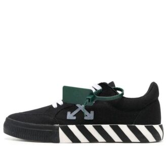 Lav Vulcanized canvas Sneaker «Svart Hvit Oransje»