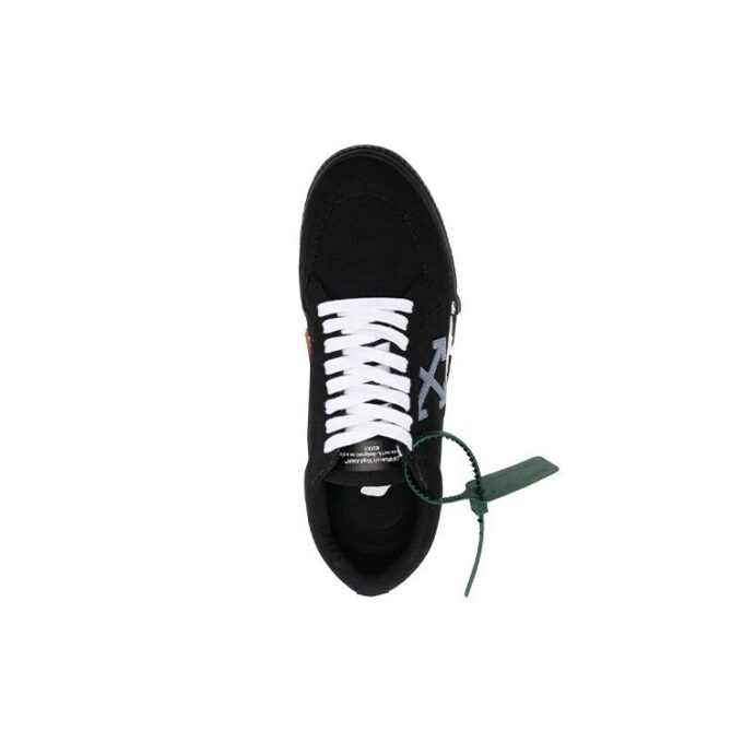 Lav Vulcanized canvas Sneaker «Svart Hvit Oransje»