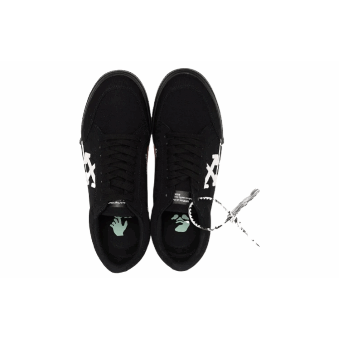 Lav Vulcanized canvas Sneaker «Svart Hvit Oransje»