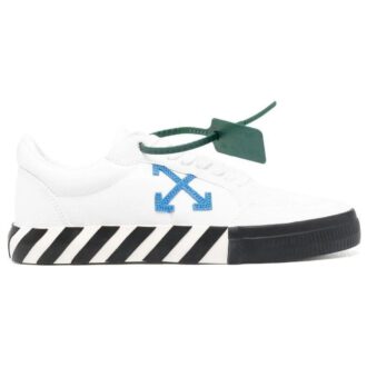 Lav Vulcanized canvas Sneaker «White Black Blue Orange»