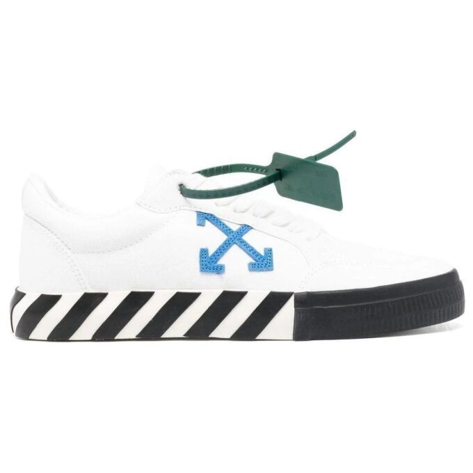 Lav Vulcanized canvas Sneaker «White Black Blue Orange»